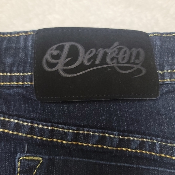 Dereon by Beyonce's Skinny Stretchy Low Rise Denim Blue Jeans in Size 2 - Picture 7 of 16